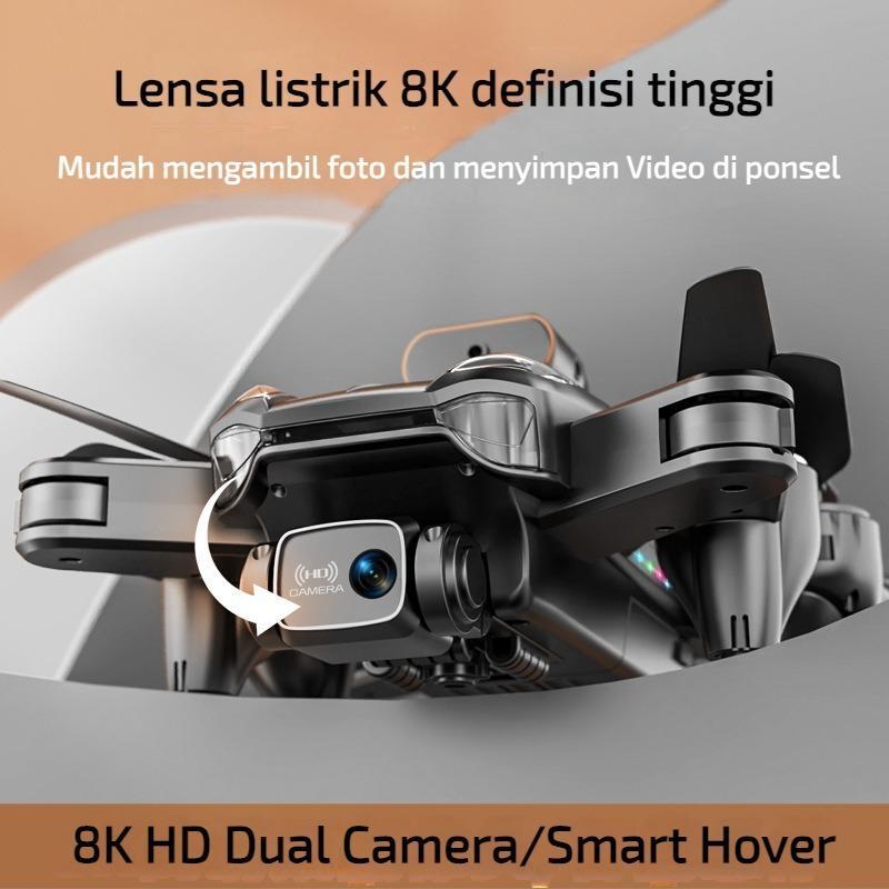 Smart Drone P11S Max Anti Tabrak Drone 8K Dual Camera Hd Drone Jarak Jauh Mini Kamera Rc Fpv