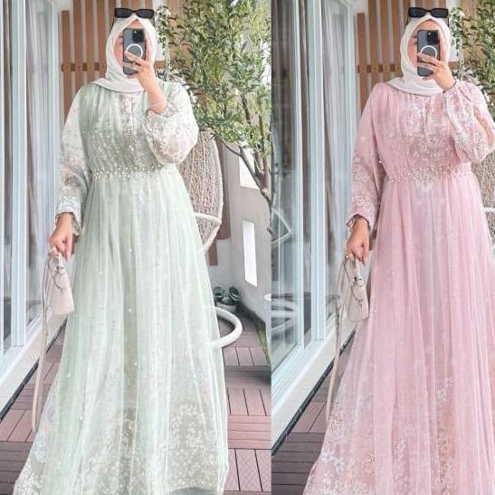 Kapadokiia Dress Motif Raya Series - Dress Lebaran Kondangan Wanita Remaja Gamis Motif