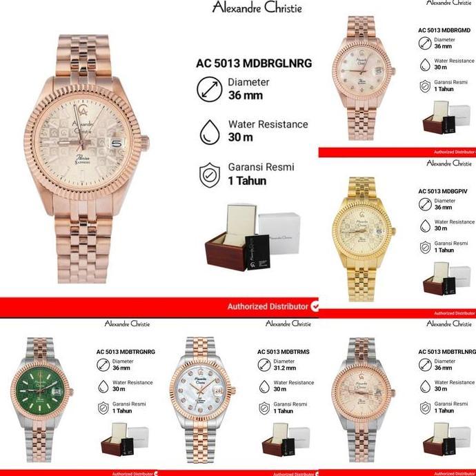 ALEXANDRE CHRISTIE AC5013 AC 5013 JAM TANGAN WANITA ORIGINAL
