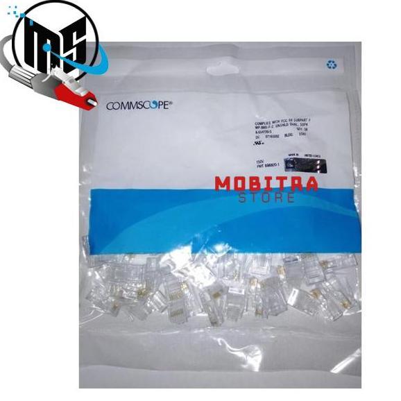 HARGA DISC - Connector RJ45 AMP Original Isi 50Pcs