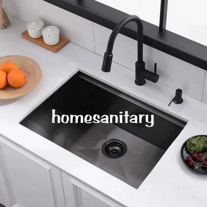kitchen sink undermount 6045 black