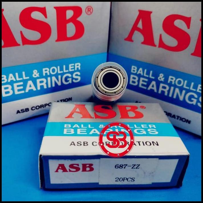 TERBARU BEARING 687 ZZ ASB 687ZZ (HARGA PER BIJI) 
