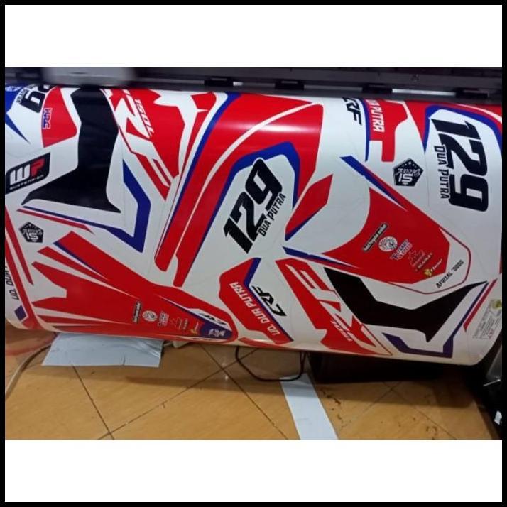 GRATIS ONGKIR (PREMIUM) DECAL CRF 150L MERAH PUTIH FULL BODY CUSTOM DOFF / GLOSY