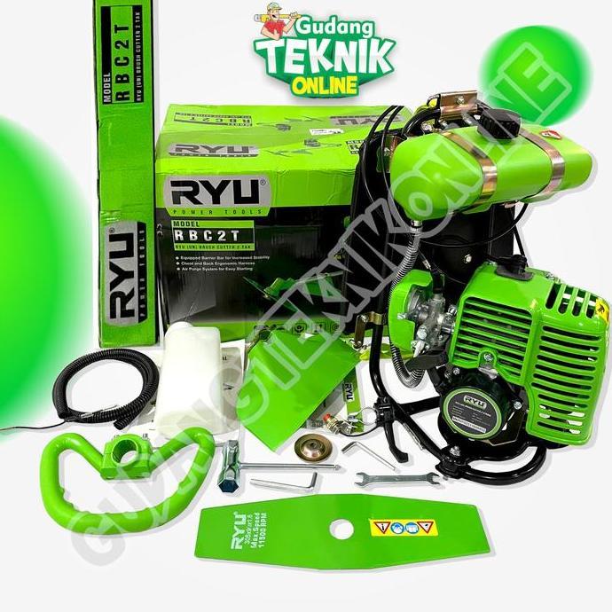 DHEALOKA Mesin Potong Rumput RBC2T RYU 2 Tak / Portable Brush Cutter Pemotong Rumput Gendong RBC-2T 