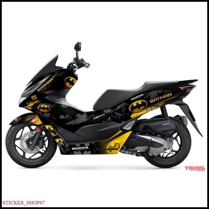 HOT DEAL DECAL STICKER HONDA PCX 160 NEW DISAIN BATMAN 002