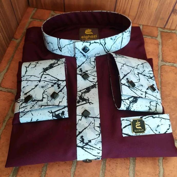 DISKON SPECIAL  Elghazi [Thobe 5 Jubah Qein Bharat Ankara] Jubah Slimfit Gamis Motif Terbaru Pria De