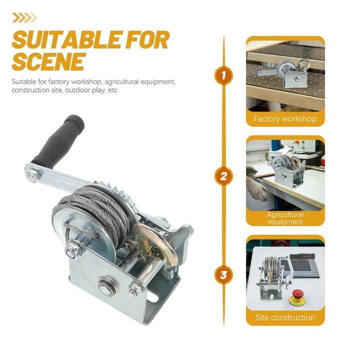 Katrol Tiang Badminton Manual Kerekan Tiang Net Voli Roller Tenis