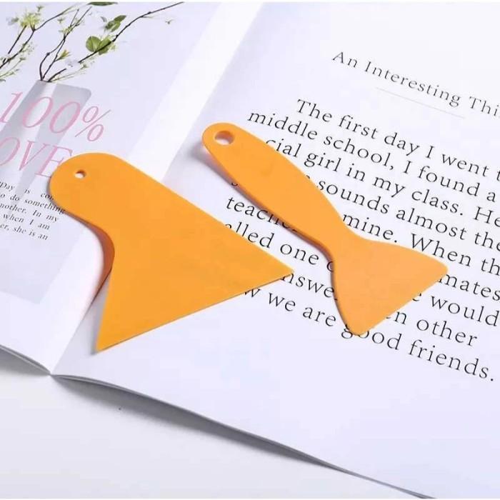 Scraper Scapers Kape Alat Bantu Pasang Kaca Film Sticker Wall Paper Leher Panjang Plastik Pasang Sti