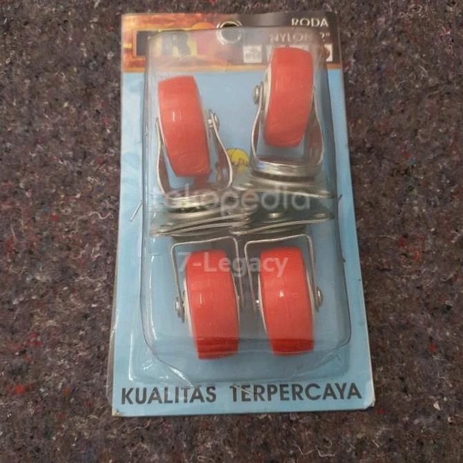 Buruan serbu] Roda nylon 2 inch set / Roda etalase 2" set/ Roda 2inch hidup