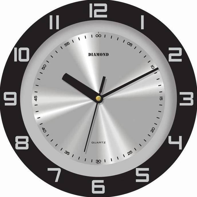 Jam Dinding Diamond 202T - Hitam