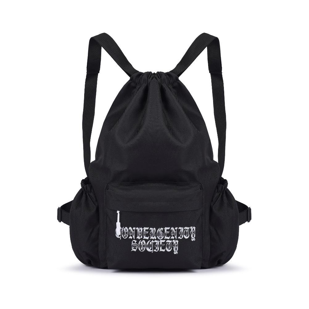 CONVERGENT Tas Serut Stringbag Furious Hitam Cordura terlaris