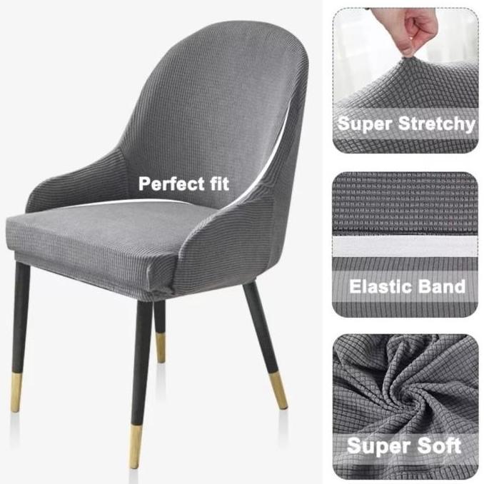 Cover kursi sarung kursi cover sofa melengkung dengan sandaran tangan