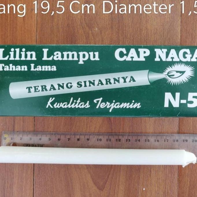 Lilin Putih Polos Jumbo cap Naga - Lilin Natal Lilin Mati Lampu