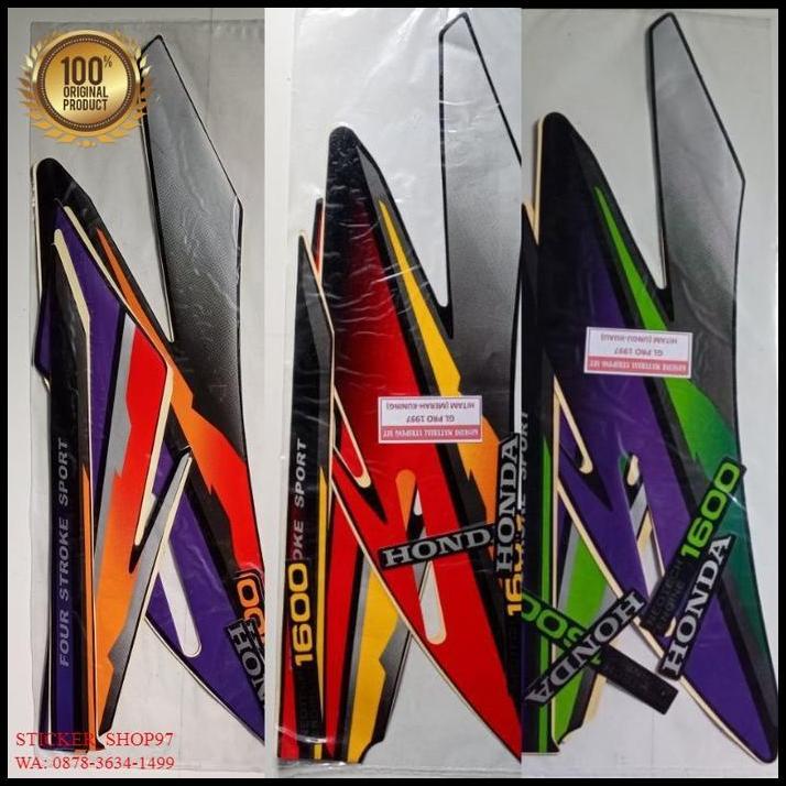 TERLARIS (ORI) STRIPING STICKER HONDA GL PRO 1997 KUALITAS ORIGINAL 