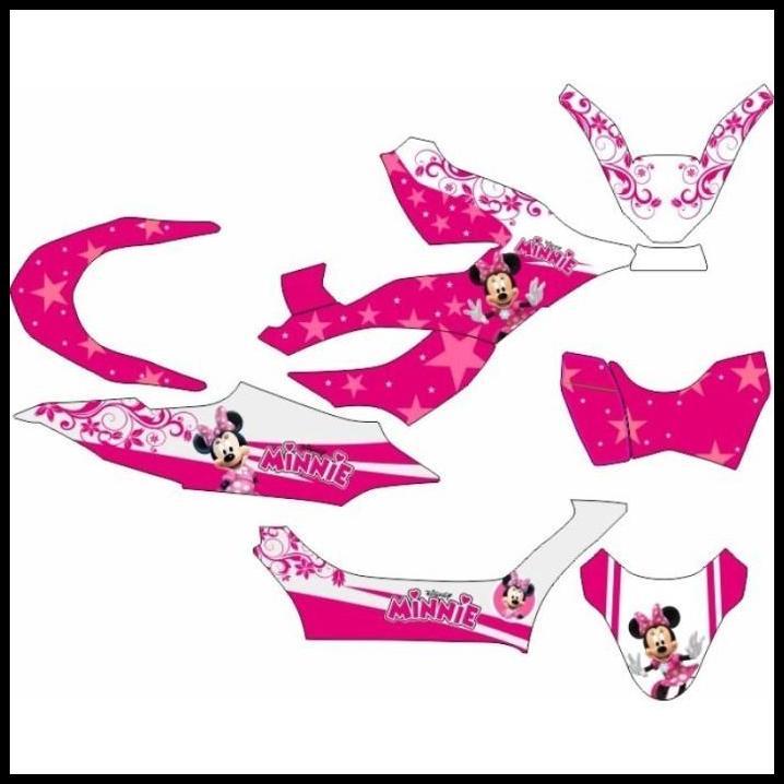 TERBARU (PREMIUM) DECAL PCX 150 PCX 160 VARIASI MOTIF HELLO KITTY PINKY MOTOR 