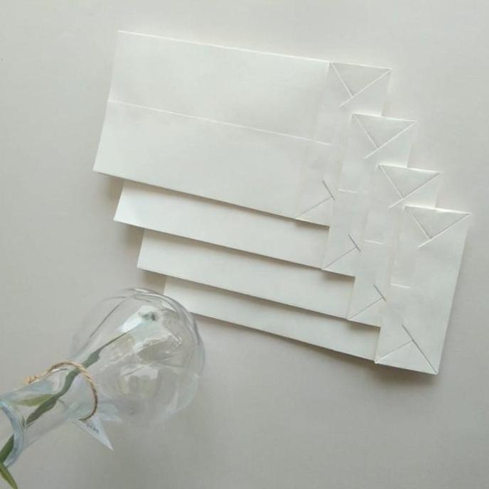 BASIC PAPERBAG PREMIUM WHITE: SMALL (S) WHITE SAMSON 140gr