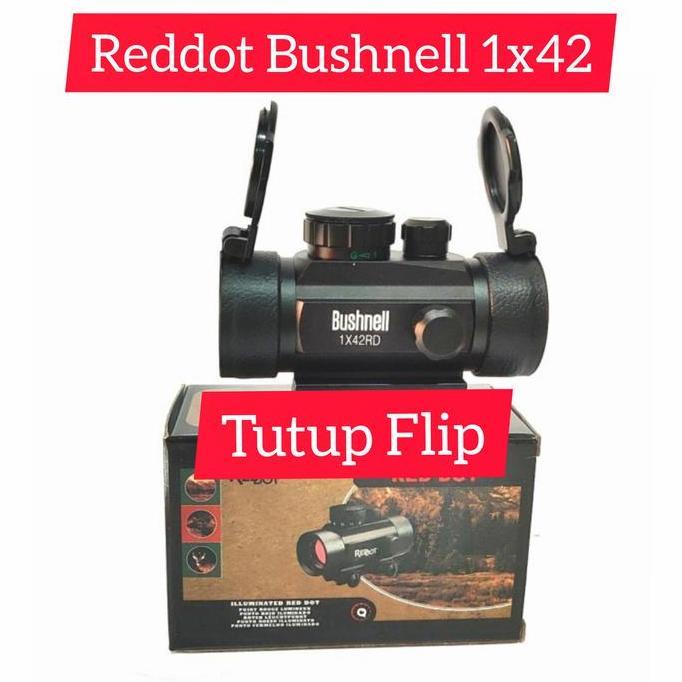 Ready stock Reddot Bushnell Tutup Flip - Red dot Bushnell tutup flip