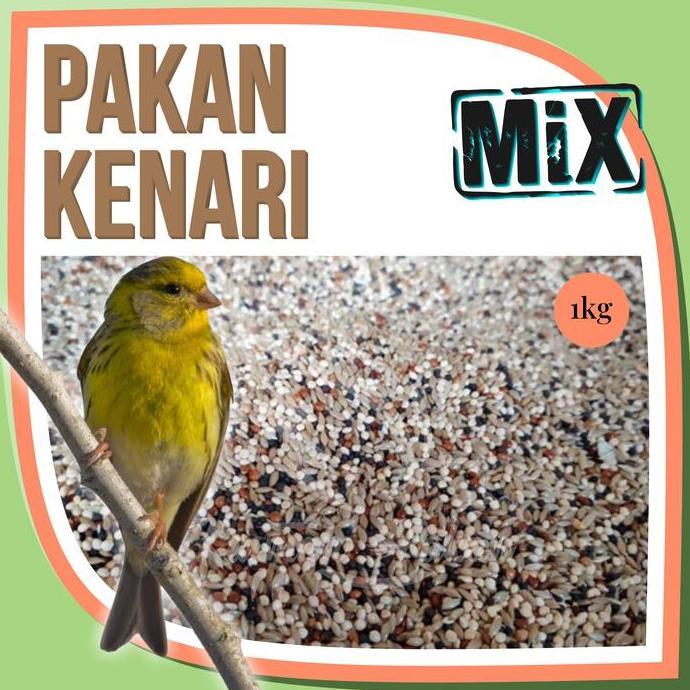 felolanimar - pakan kenari 1 kg campur kiloan premium tinggi biji sawi kenari seed milet merah milet