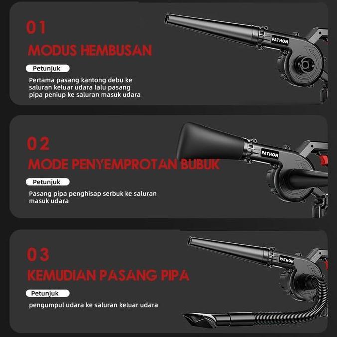 2 In 1 Mesin Blower Tangan Cordless Jet Cleaner Baterai Mesin Blower (TERBAIK) (TERBARU) (TERMURAH)