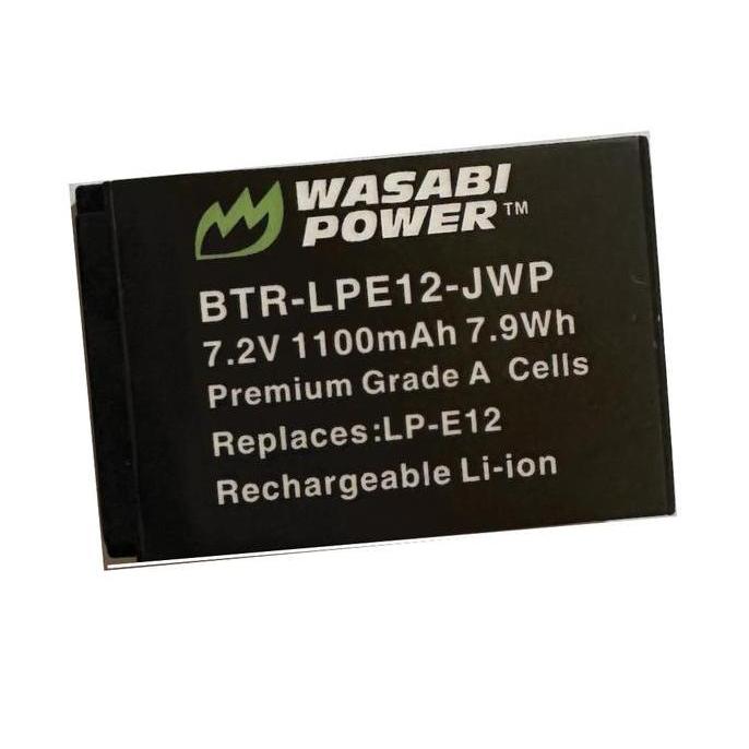 TERBARU - Wasabi Power Battery for Canon LP-E12 LPE12 LP E12 Baterai EOS 100D M M2 M10 M50 M50ii M50