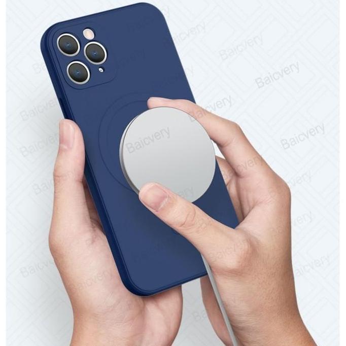 Case  untuk Samsung Note 9 KORI MAGSAFE LIQUID FREE TALI Casing Silicone Cute Candy Silicone Square