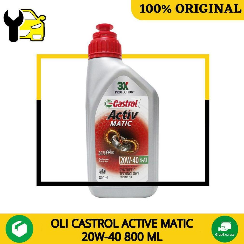 Oli Motor Matic Castrol Active Scooter 20W-40 800ml