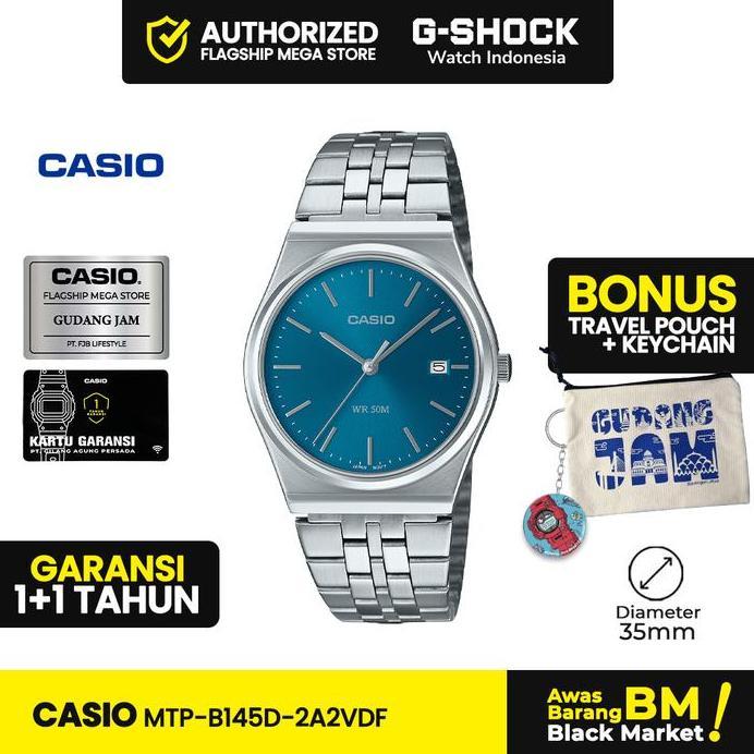 Casio General MTP-B145D-2A2VDF | Jam Tangan Pria | Analog | Anti Air | Original | Casio Man Watches 
