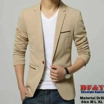 BLAZER JAS PRIA CASUAL BAHAN SEMI WOOL SLIMFIT / JAS BLAZER PRIA NON FORMAL / JAS PRIA BIG SIZE JUMB