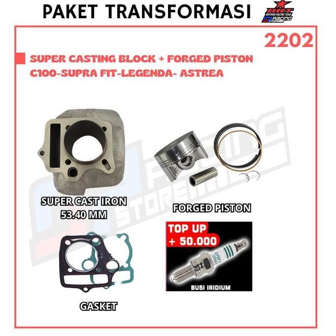 BRT Paket Bore UP C100 Suprafit - Legenda - Astrea - Promo 2202 (TERBAIK) (TERBARU) (TERMURAH)