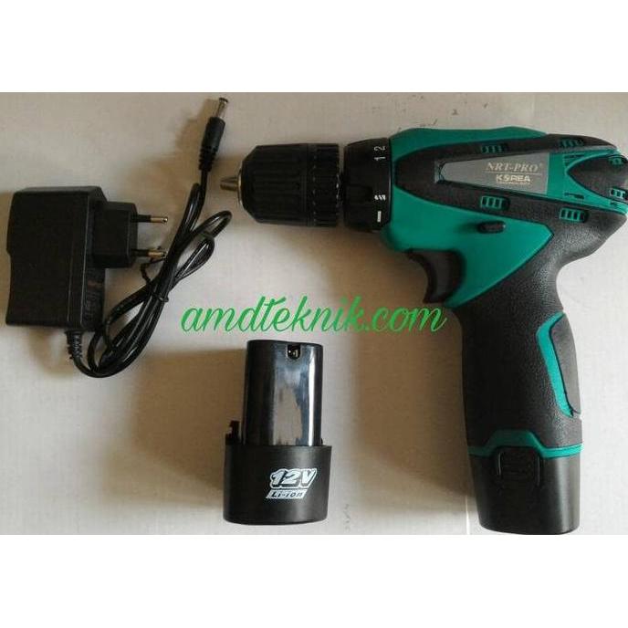 Diskon Bor Batery / Bor 10Mm Baterai / Cordless Drill Nrt Pro Dc - 330 Korea