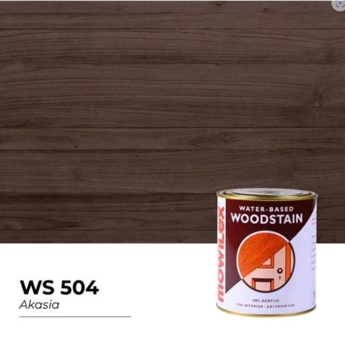 Mowilex Woodstain / politur kayu / pelapis kayu - Pengencer Air 1 LT