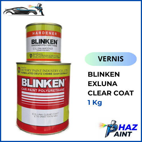 VERNIS BLINKEN EXLUNA CLEAR 1 Kg | Pernis Gloss Glossy Coating Glos Mengkilap Mobil Motor