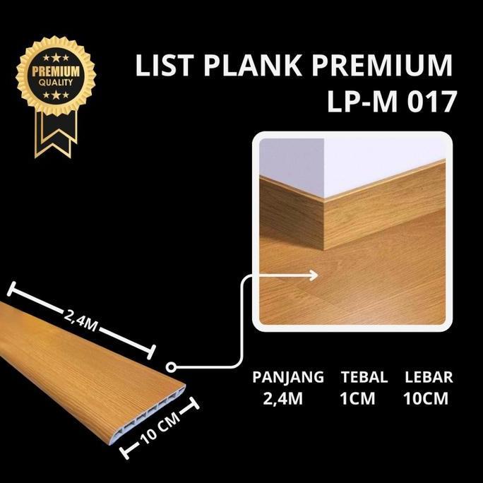 LIST PVC/PLINT LIST PLANK/SKIRTING LIST LANTAI KAYU LANTAI VINYL 2.4M