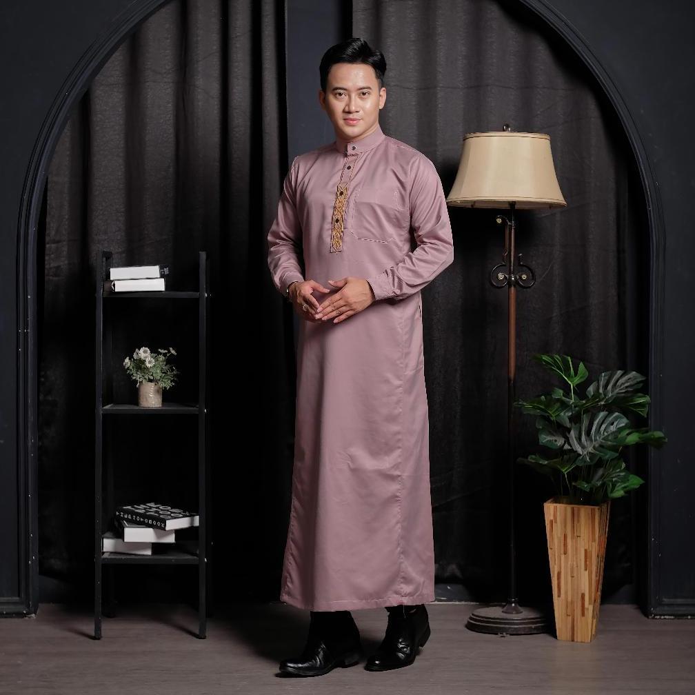 LIMITED JUBAH PRIA SLIMFIT GAMIS PRIA JUBAH MEWAH BRODIR SLIMFIT JUBAH PRIA DEWASA