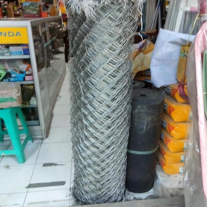 Kawat Harmonika tinggi 125/kawat ram/kawat wajik/ harga per rol 4x4 galvanis bwg 16 pagar besi kanda