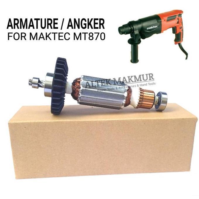 Miliki Armature Angker For Rotary Hammer Maktec Mt 870 Rotor Bor Maktec Mt870