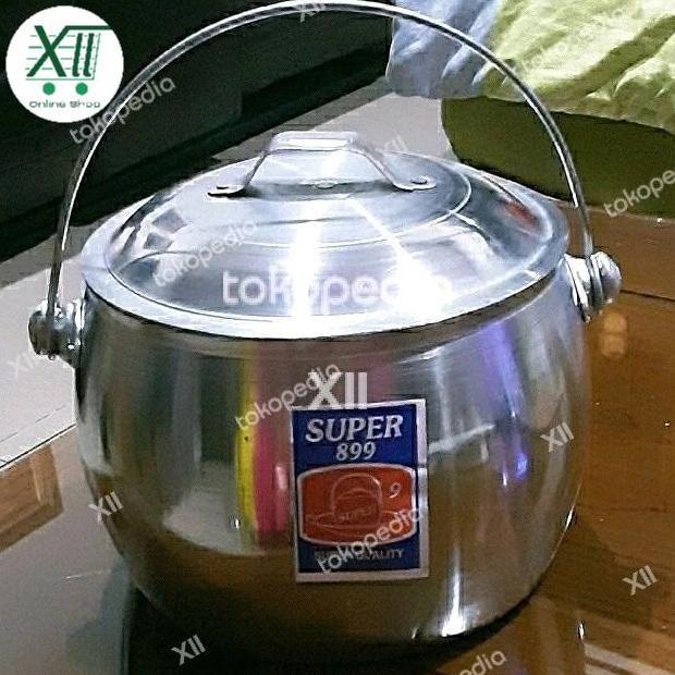 TERMURAH - SUPER 899 NO.9 PANCi PERiUK + TUTUP ALUMiNiUM PANCi KASTROL 18 CM PANCi NASi LiWET