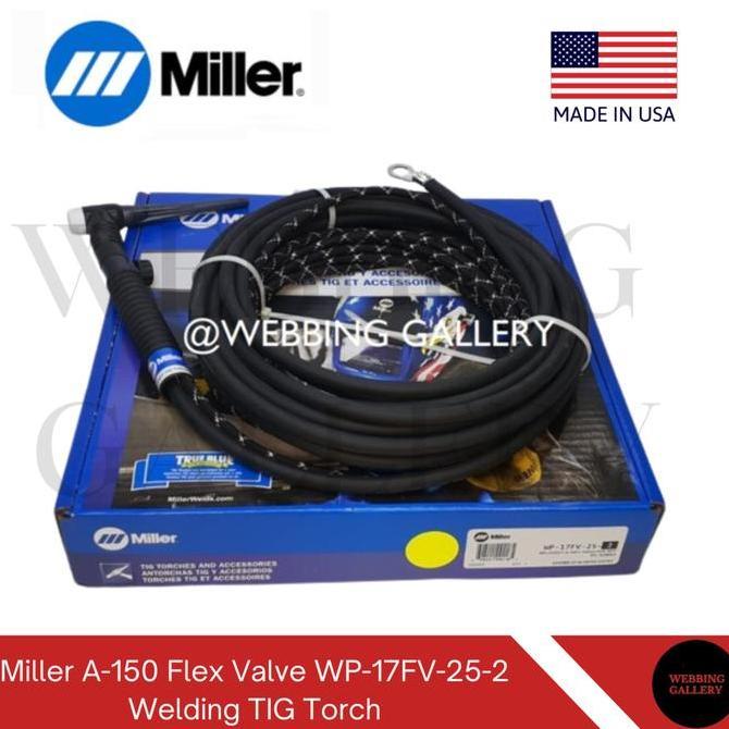 Miliki Miller A-150 Flex Valve Wp-17Fv-25-2 Welding Tig Torch / Stang Las