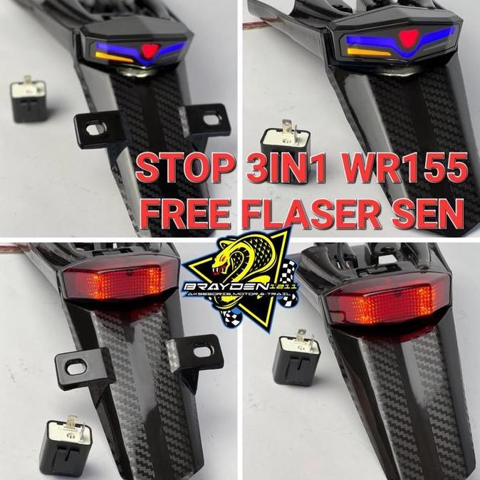 Stop Lamp 3In1 Wr155 / Lampu Stop Wr155 / Stop Lamp Wr155 Terbaru