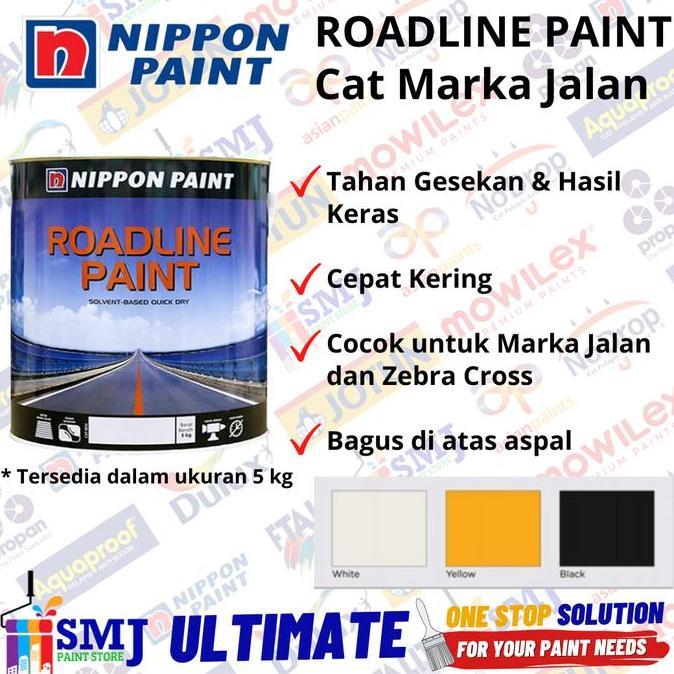 Miliki Roadline Paint 5Kg Cat Marka Jalan Cat Lantai Aspal Nippon Paint