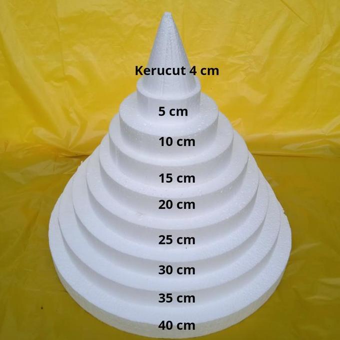 styrofoam bulat tebal 4 cm / styrofoam dummy 5- 40 cm