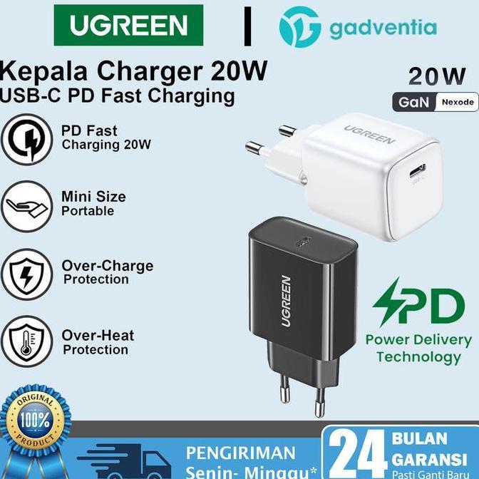 Adapter Kepala Charger 20W MFI USB C iPhone 11 12 13 Pro Max