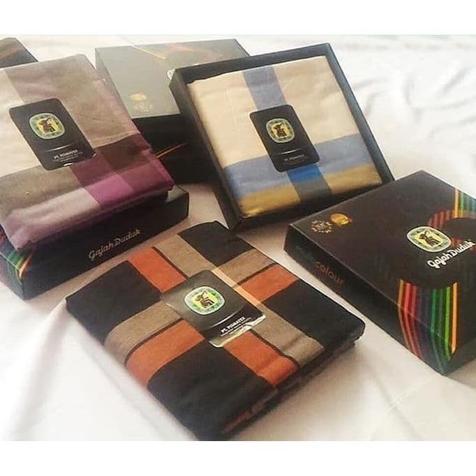 PAKET HEMAT Sarung GAJAH DUDUK Multicolour Multi Color Kain Tenun Motif Warna Dewasa Pria Laki Nusan