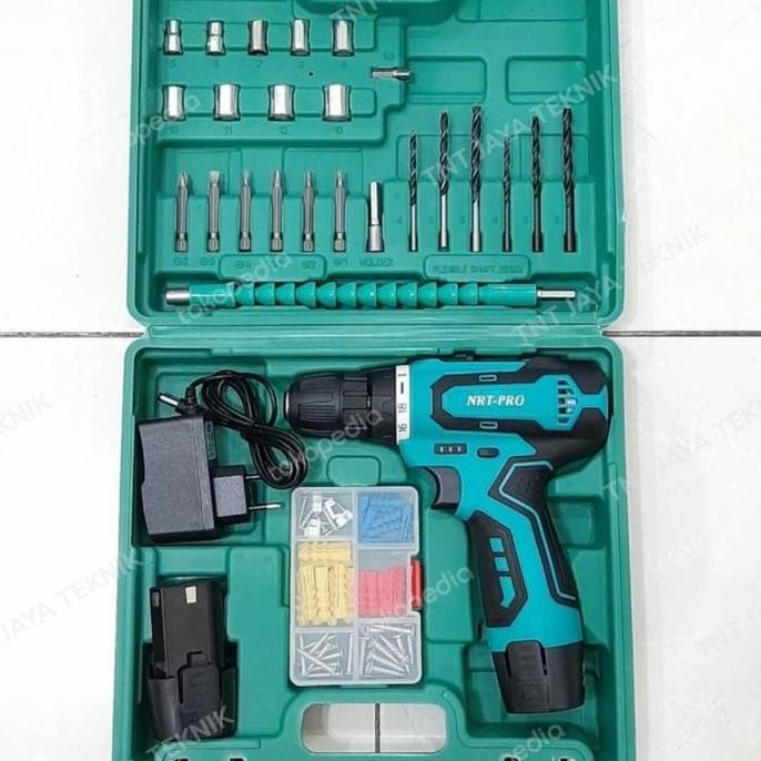 Terjangkau Nrt Pro Dc 330 Set / Mesin Bor Cordless Nrt Pro Dc330 / Bor Baterai