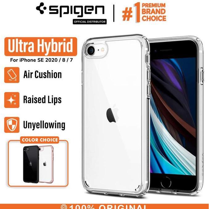 Case iPhone SE 2020 / 8 / 7 Spigen Ultra Hybrid 2 Anti Crack Casing