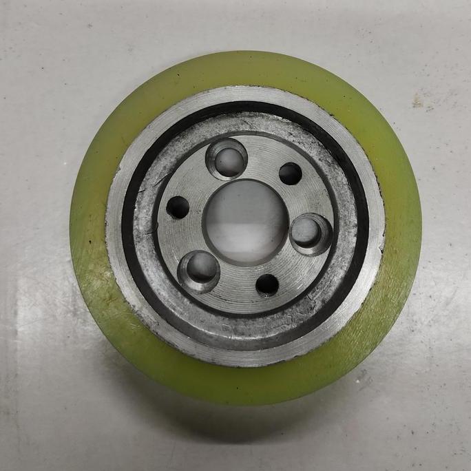 Spesial Roda Feeder 140X35X25 Karet Pu Mesin Moulding Kayu 140 X 35 X 1" Inch