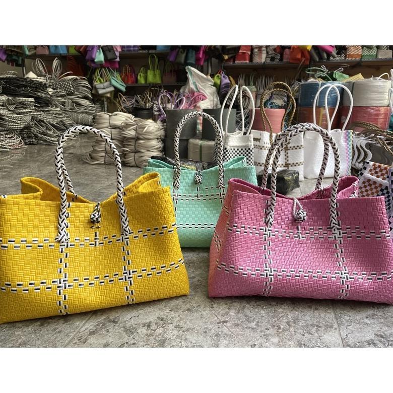 Tas Wanita Jumbo Jali Terbaru Premium Petty XXL / Tas Anyaman Muat 15kg - READY STOK terlaris