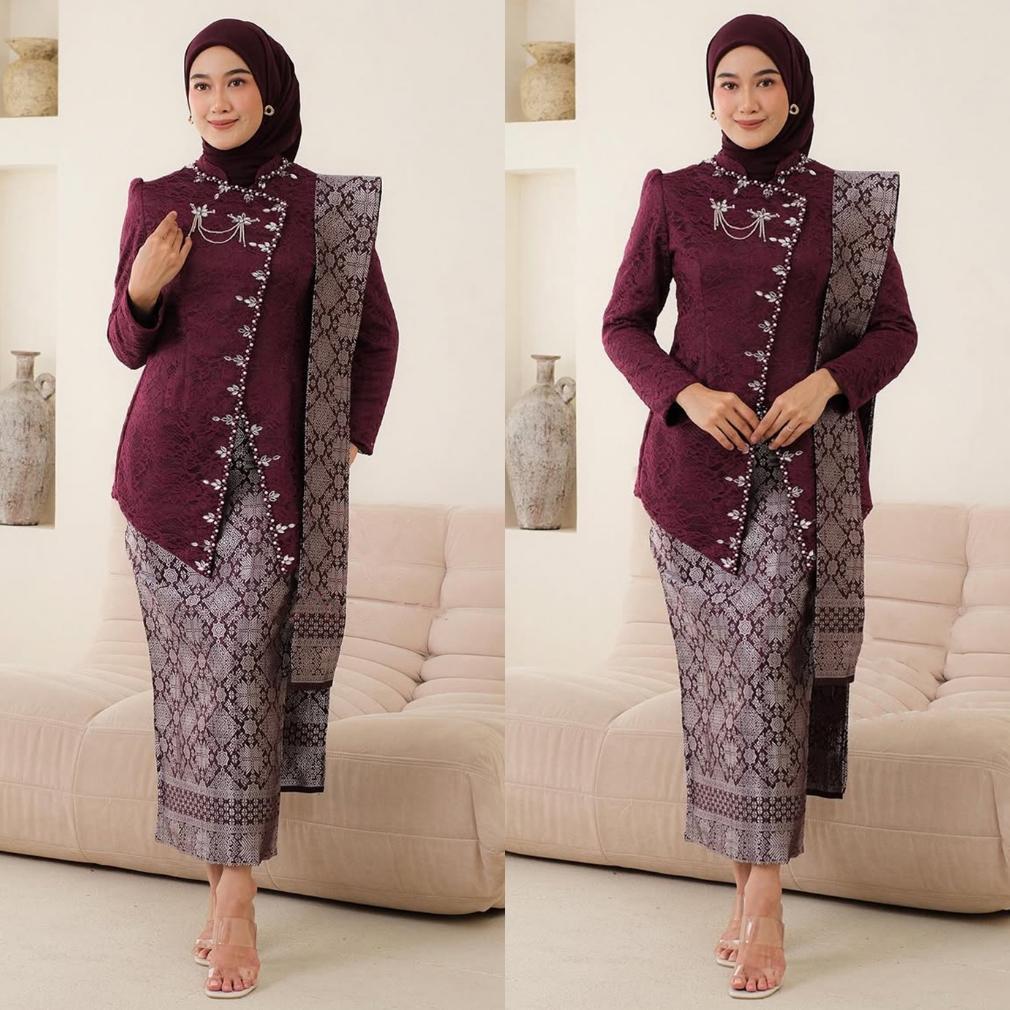 Terbaru Azkana Batik - Kebaya Couple Termurah Kebaya Janggan Pasangan Couple Kebaya Mahogany Kebaya 