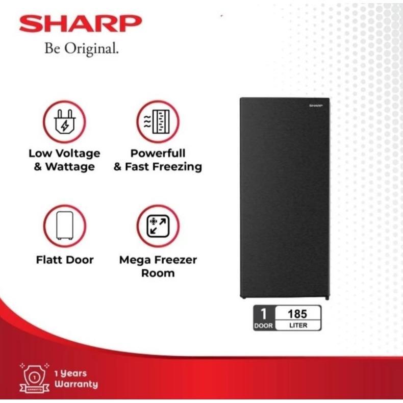 Ready KULKAS FREEZER 1 PINTU 8 RAK SHARP FJ198 KULKAS FREEZER 8RAK
