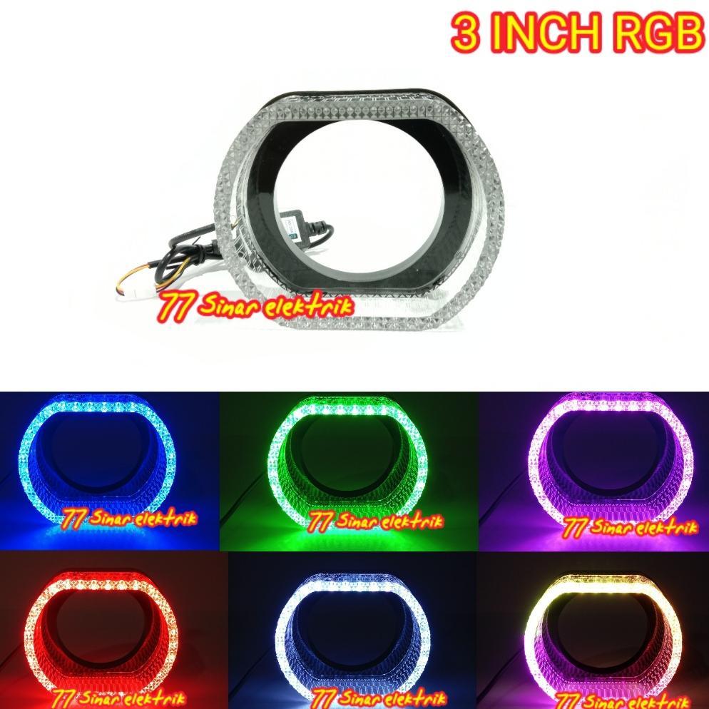 Lampu Shroud BMW 3 Inch Acrylic 5D glory RGB Shroud Lampu Biled 3 INCH Kristal RGB